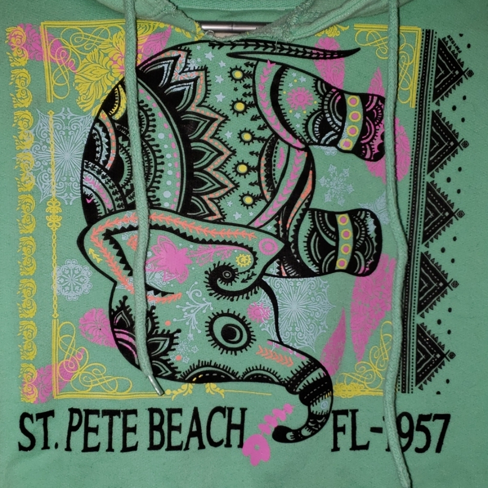 Green Elephant Florida Hoodie